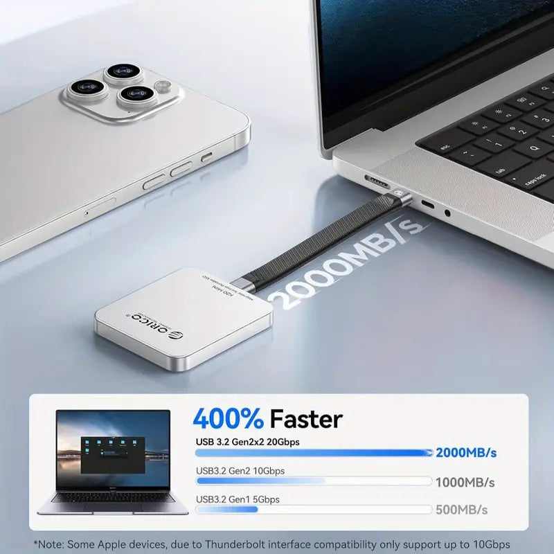 1TB Magnetic External SSD – Fast Storage for iPhone & PC