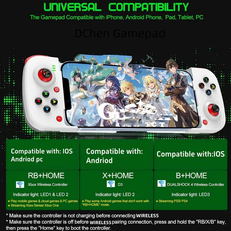 Wireless Gamepad Controller – Smooth Mobile Gaming Anywhere