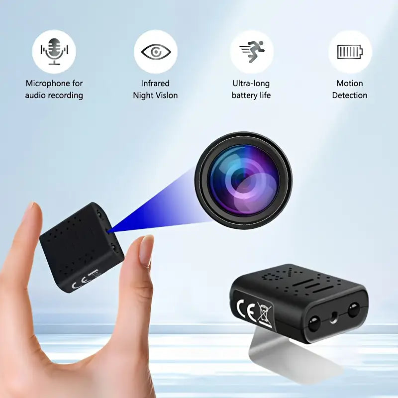 Dual Mini Security Cams – Night Vision & Motion Alert