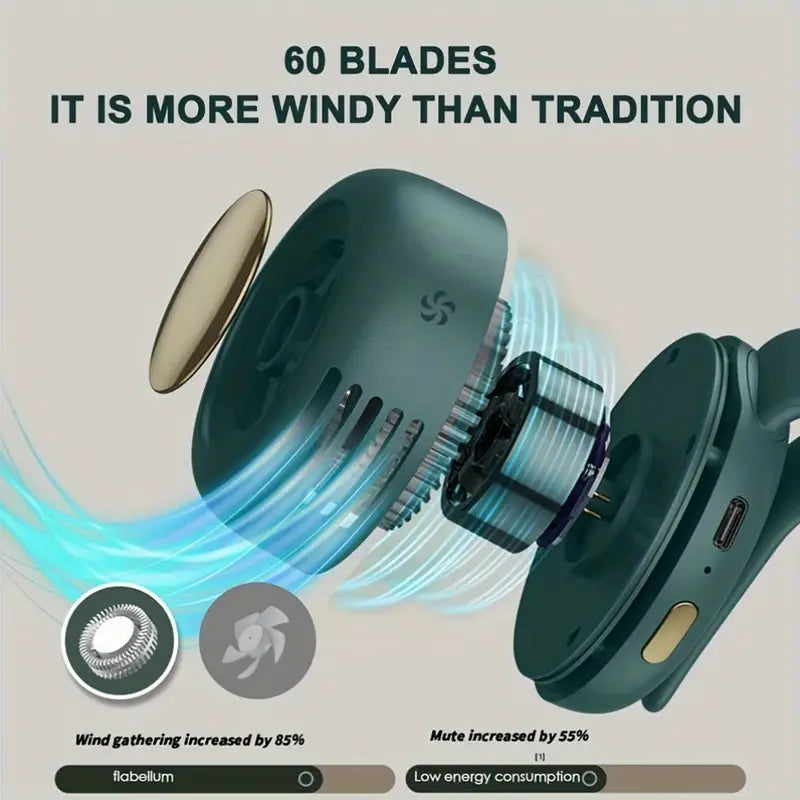 Clip-On Mini Fan – Cooling That Travels With You