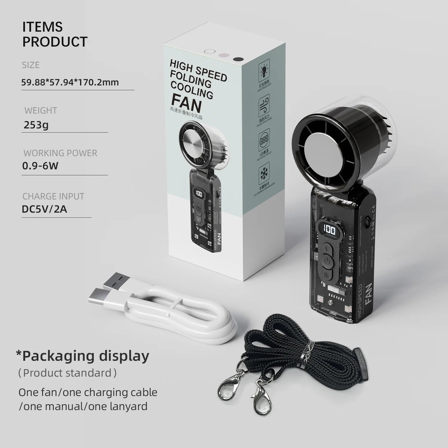 IceRush Turbo Handheld Fan – Chill, Wherever You Go!