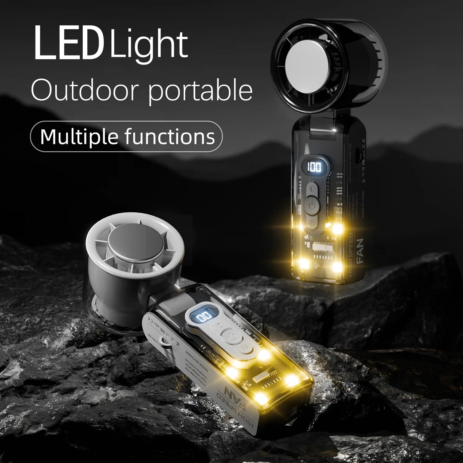 IceRush Turbo Handheld Fan – Chill, Wherever You Go!