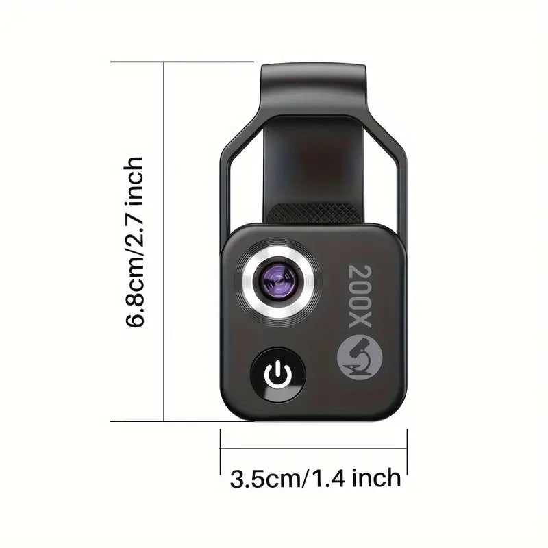 200X Smartphone Microscope Lens – Tiny World, Big View