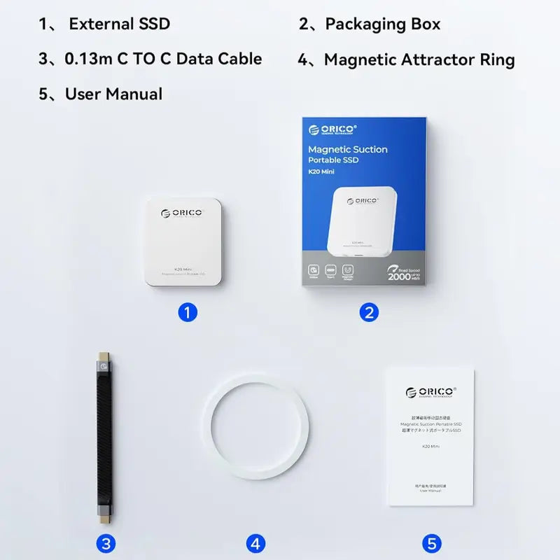 1TB Magnetic External SSD – Fast Storage for iPhone & PC