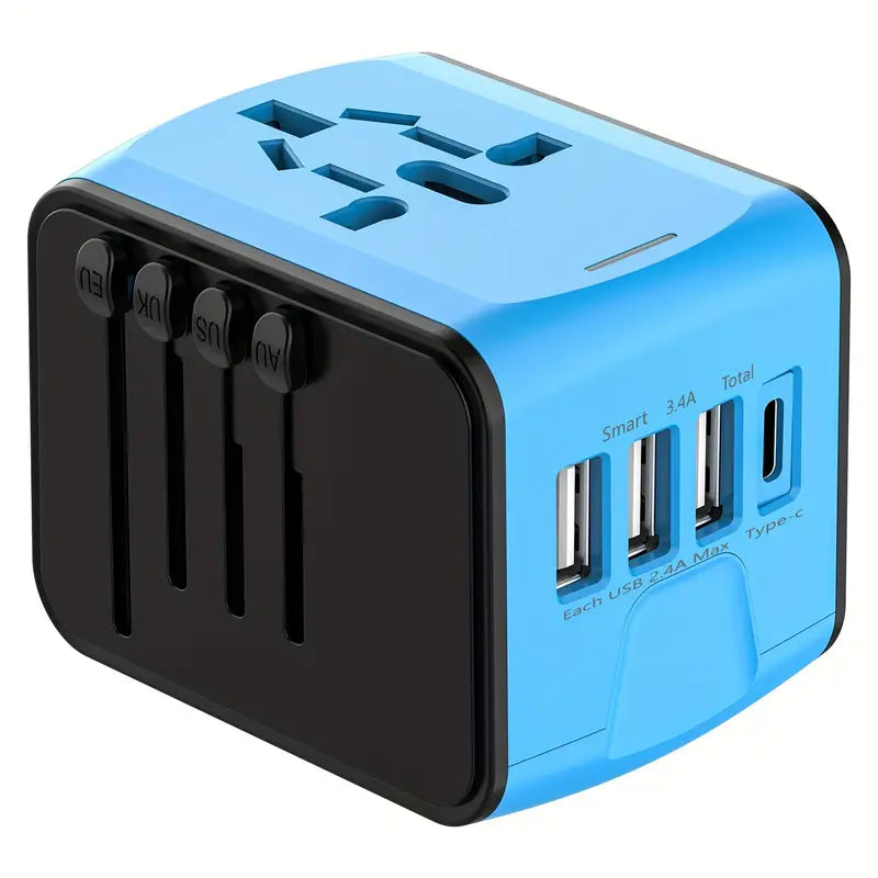 Universal Travel Adapter – Charge Anywhere in 170+ Countries