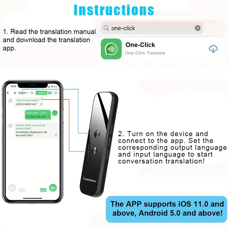 Portable Translator – Speak 137 Languages Instantly