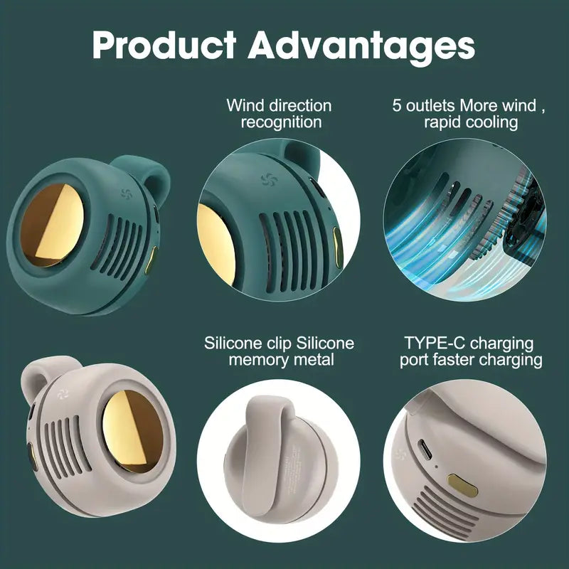 Clip-On Mini Fan – Cooling That Travels With You