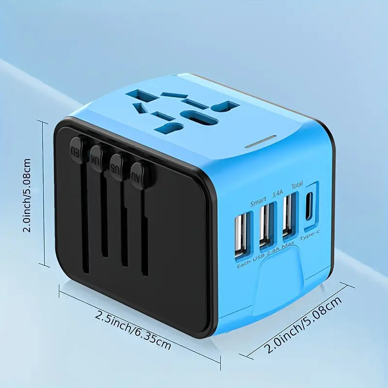 Universal Travel Adapter – Charge Anywhere in 170+ Countries