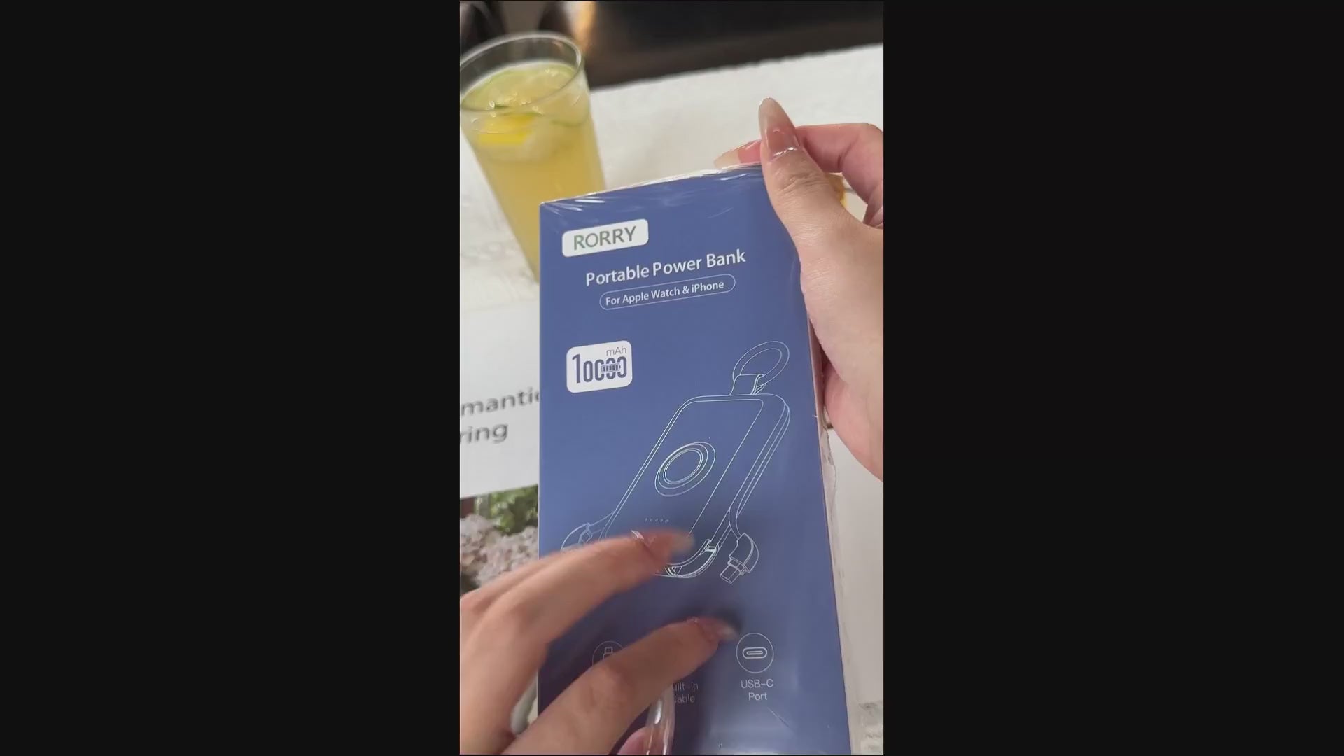 Rorry Portable Charger 10,000mAh – Slim & Stylish Backup