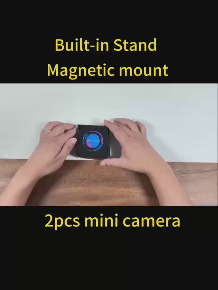 Dual Mini Security Cams – Night Vision & Motion Alert