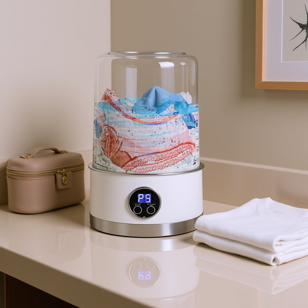 Mini Washing Machine (1L) – Compact, Powerful & Travel-Friendly!
