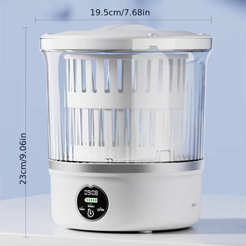 Ultra-Compact 3L Mini Washing Machine with Dryer
