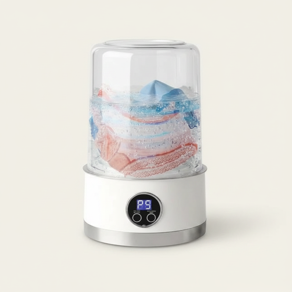 Mini Washing Machine (1L) – Compact, Powerful & Travel-Friendly!
