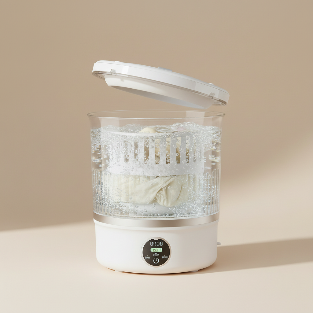 Ultra-Compact 3L Mini Washing Machine with Dryer