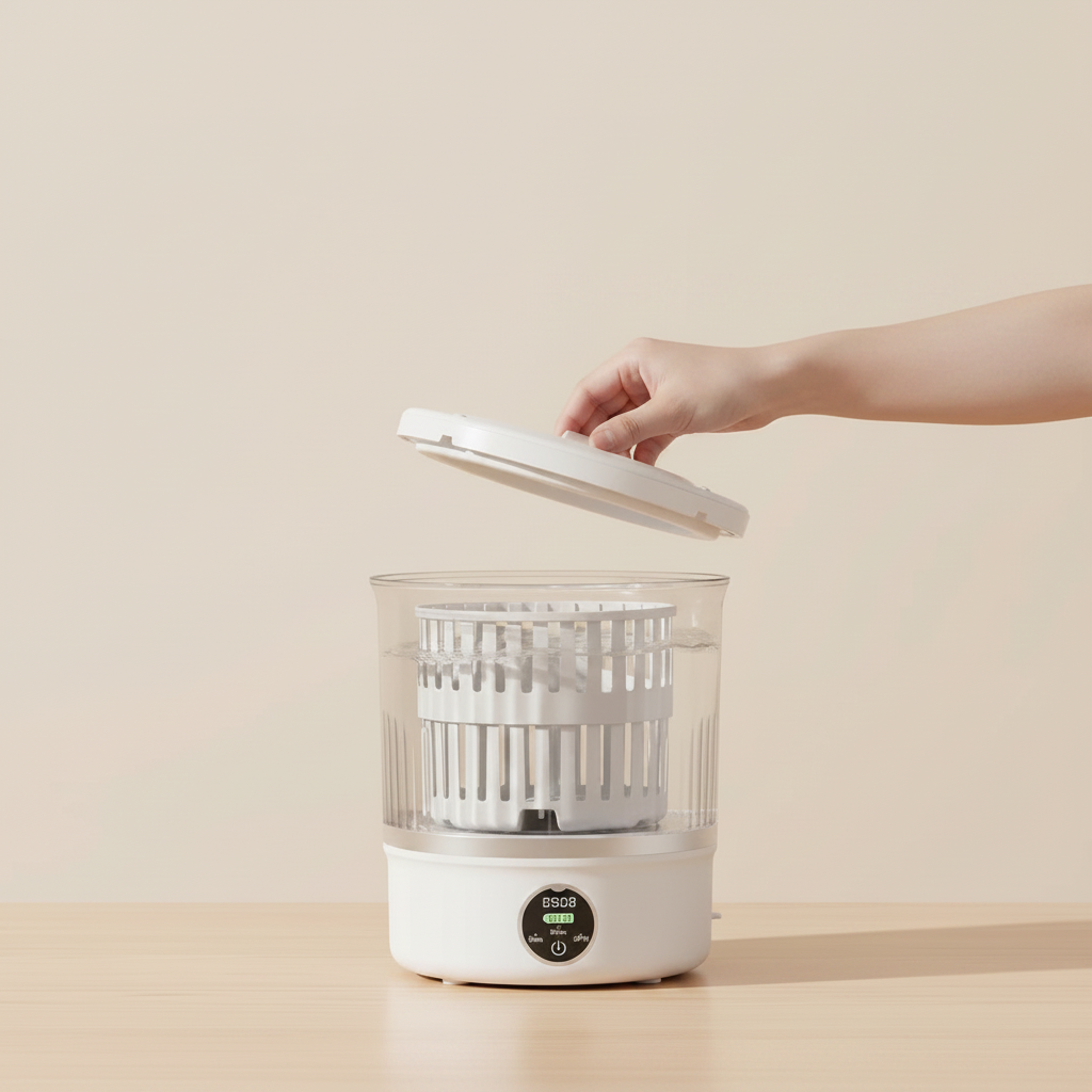 Ultra-Compact 3L Mini Washing Machine with Dryer