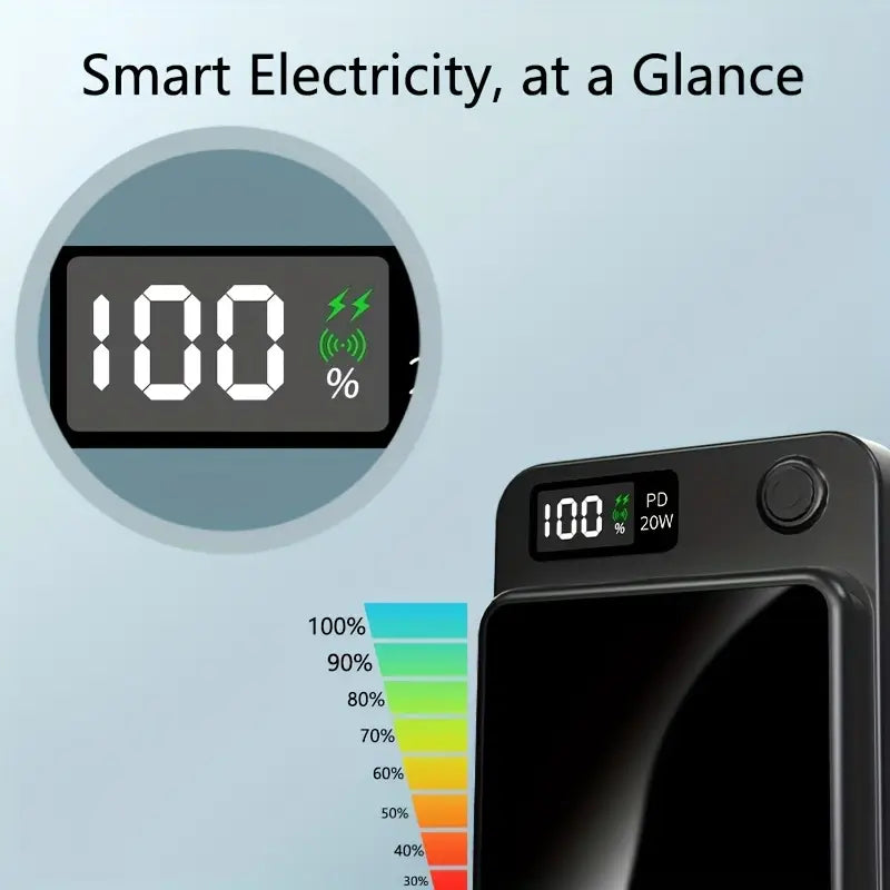 5,000mAh Magnetic Power Bank – Snap & Charge