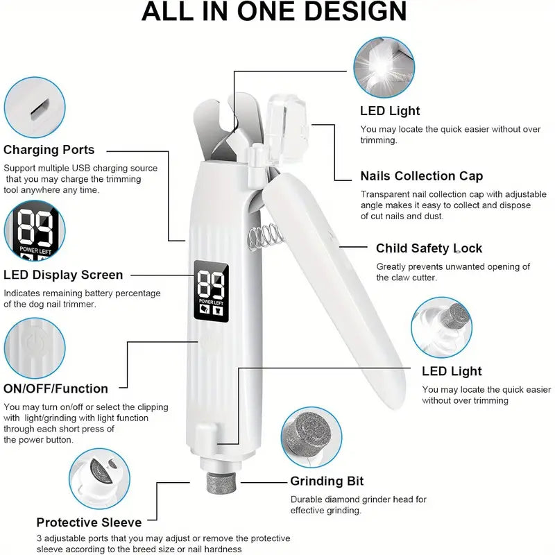 LED light Nail Cutter - Trim with Confidence