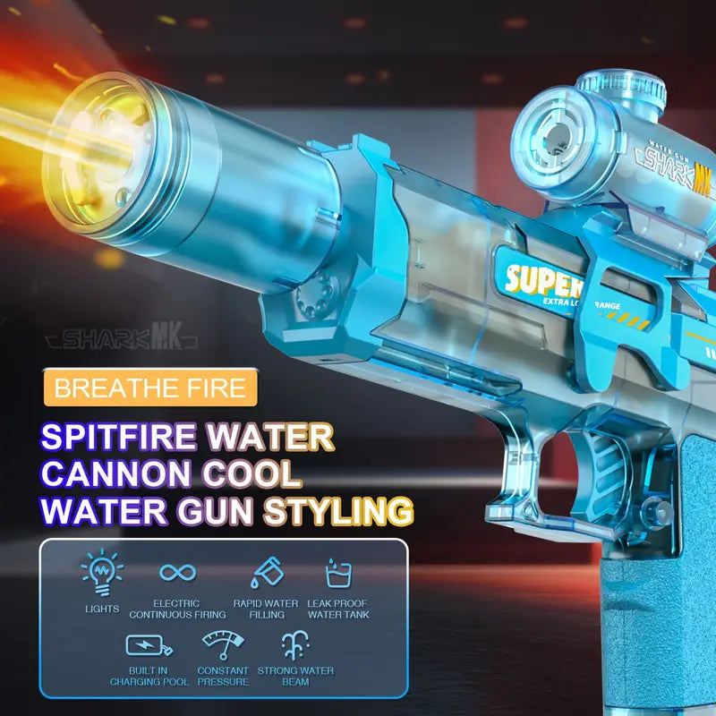 Water Blaster Electric Gun - Splash Battles, Upgraded