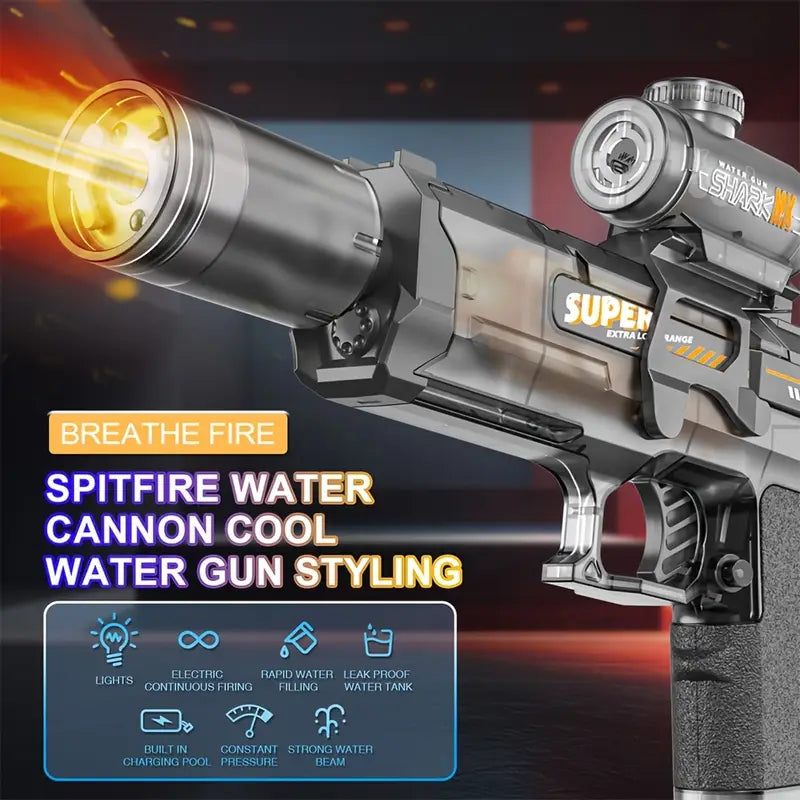 Water Blaster Electric Gun - Splash Battles, Upgraded