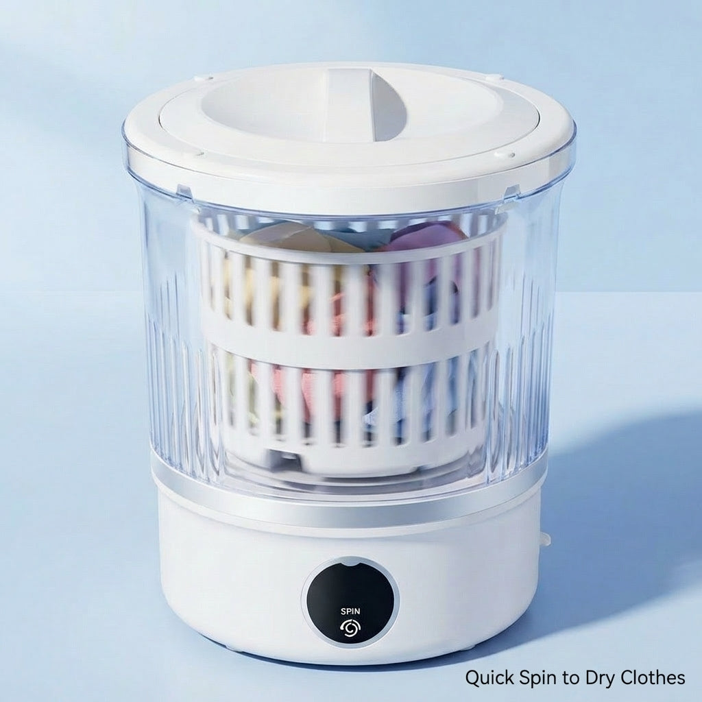 Ultra-Compact 3L Mini Washing Machine with Dryer