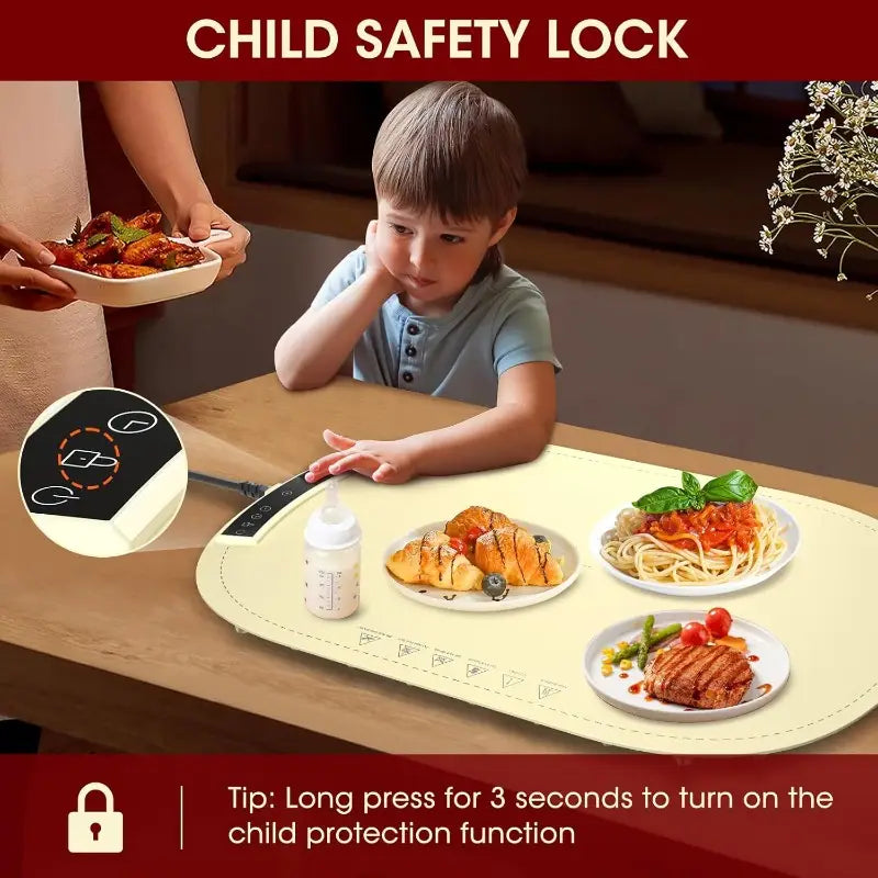Kitchen Food Warming Mat – Hot Meals, Anytime