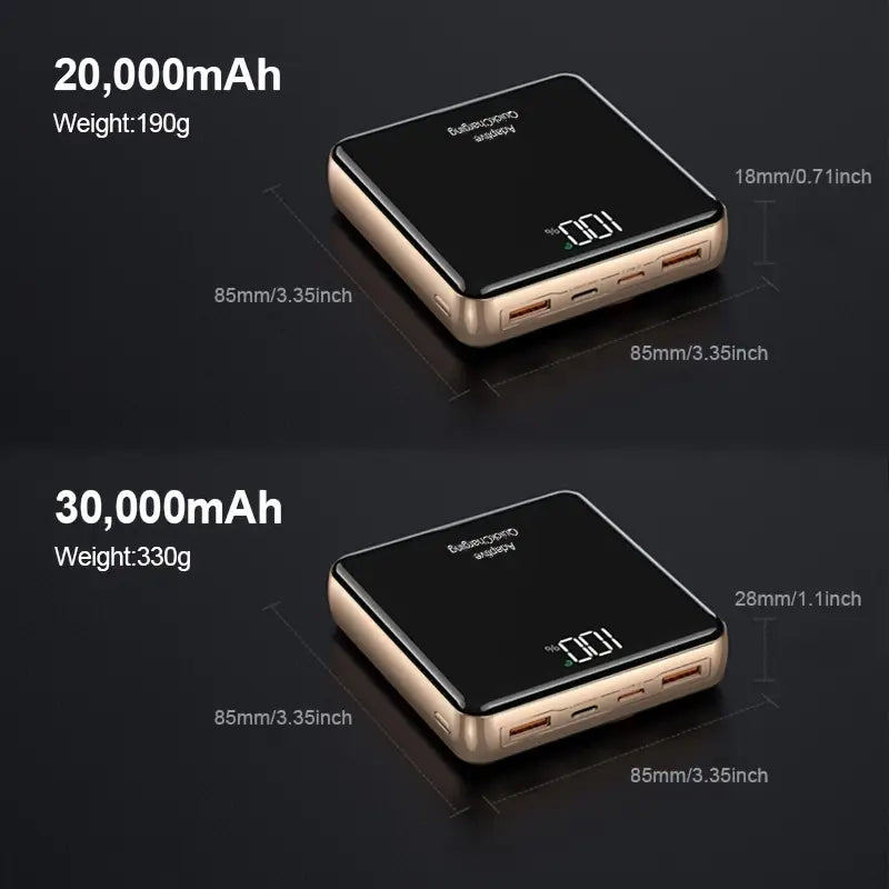 30,000mAh Portable Mobile Power – Supercharge On the Go!