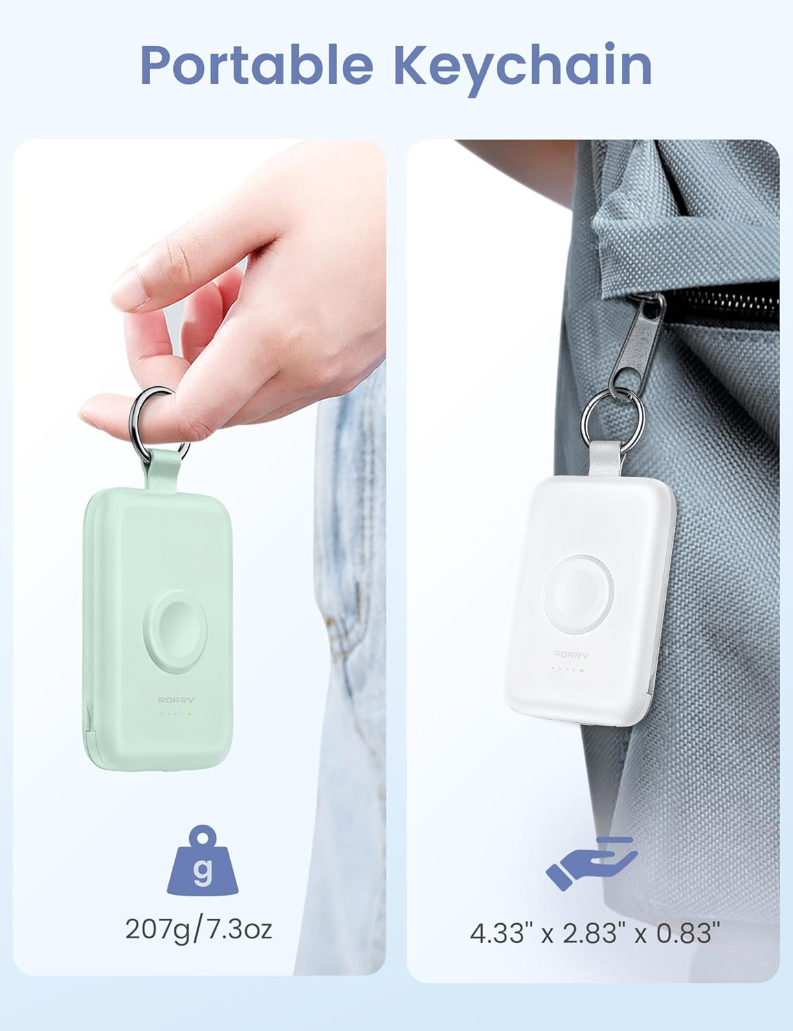 Rorry Portable Charger 10,000mAh – Slim & Stylish Backup