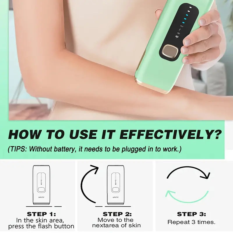 IPL Hair Removal Device - Smooth Skin, Salon-Free