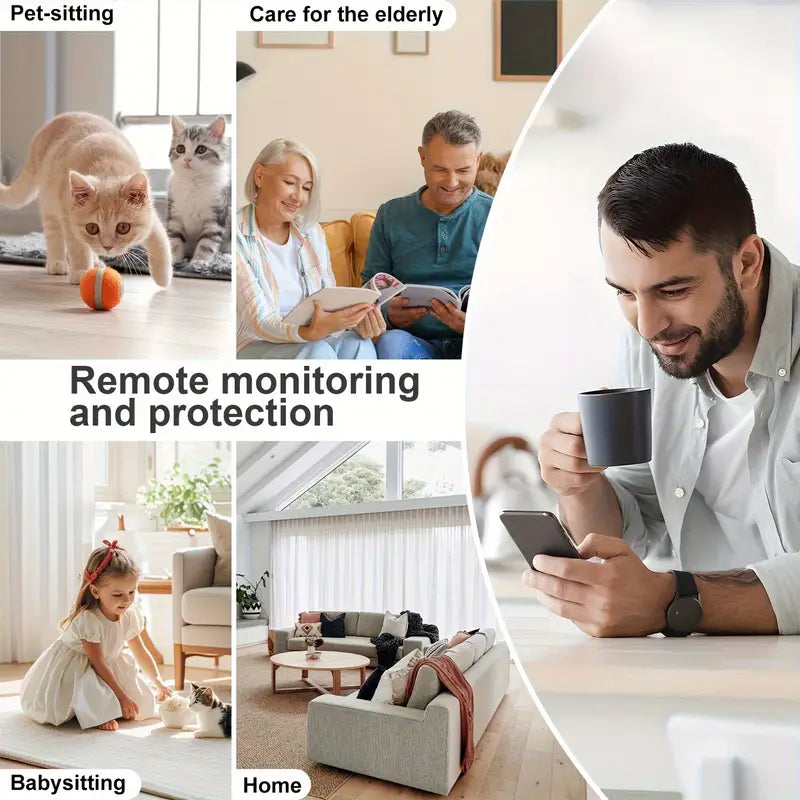 Smart WiFi Security Camera – Watch Anytime, Anywhere