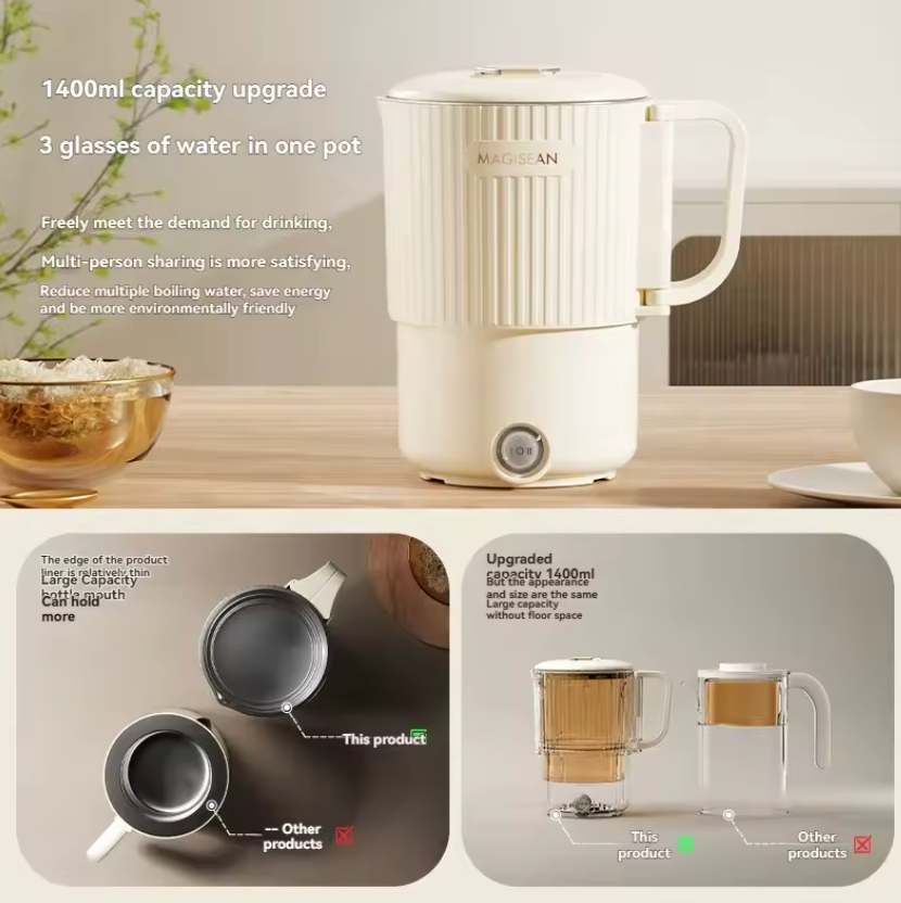 Folding Electric Kettle – Compact Boil Anywhere