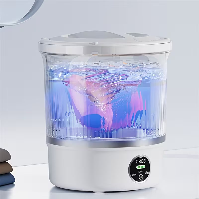 Ultra-Compact 3L Mini Washing Machine with Dryer