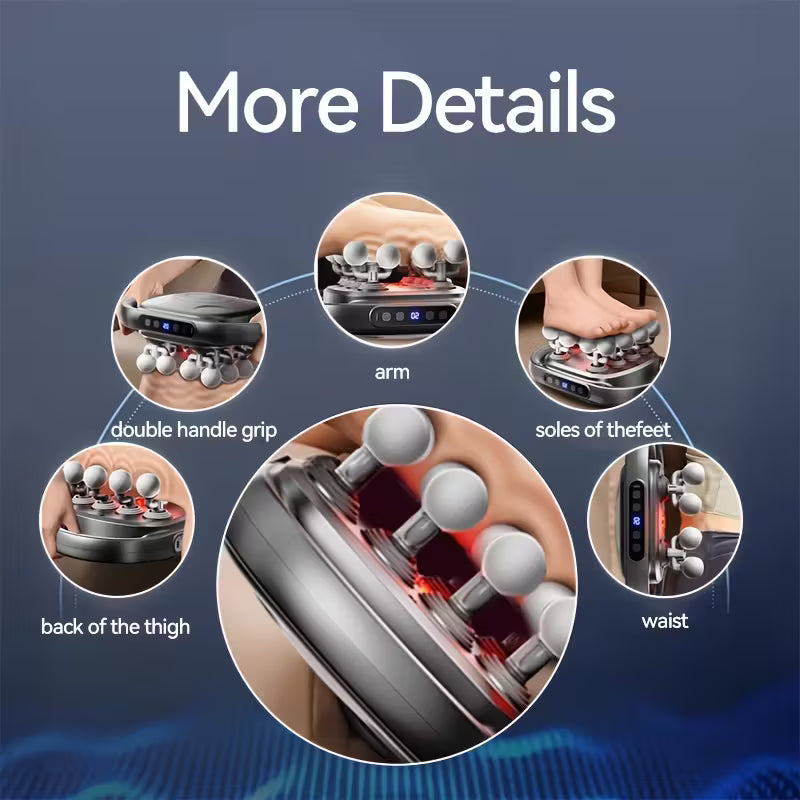 16-Head Flesh Gun Massage Device, Deep Tissue Muscle Instrument