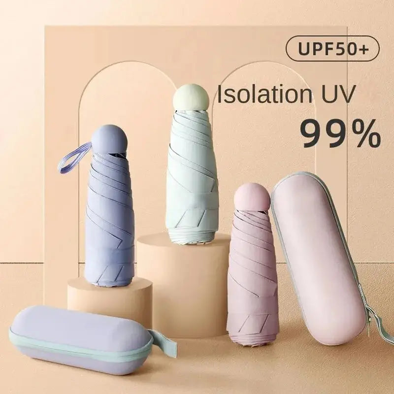 Mini Capsule Umbrella – UV & Rain Ready