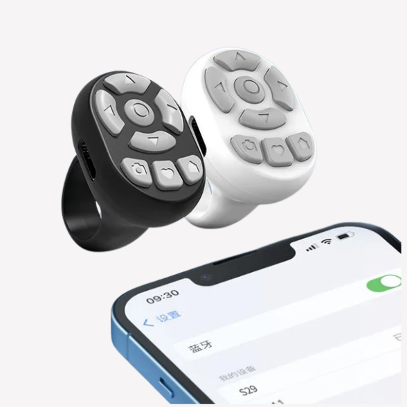 Wireless Bluetooth Camera Shutter Remote – TikTok & Selfie Control Ring