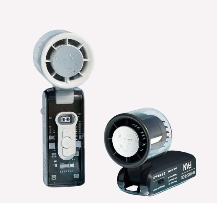 IceRush Turbo Handheld Fan – Chill, Wherever You Go!