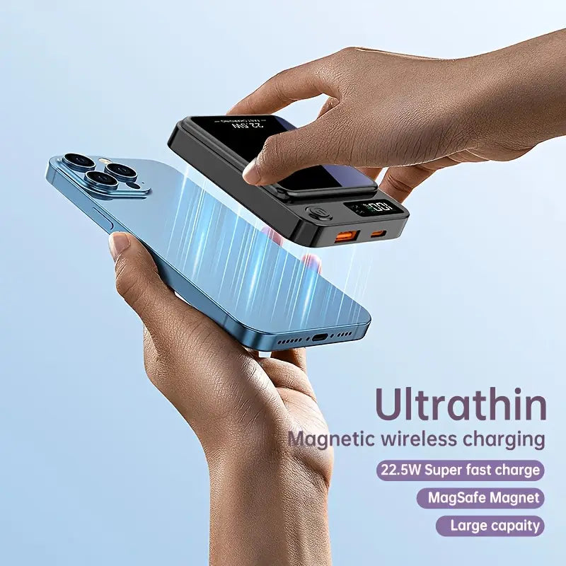 5,000mAh Magnetic Power Bank – Snap & Charge