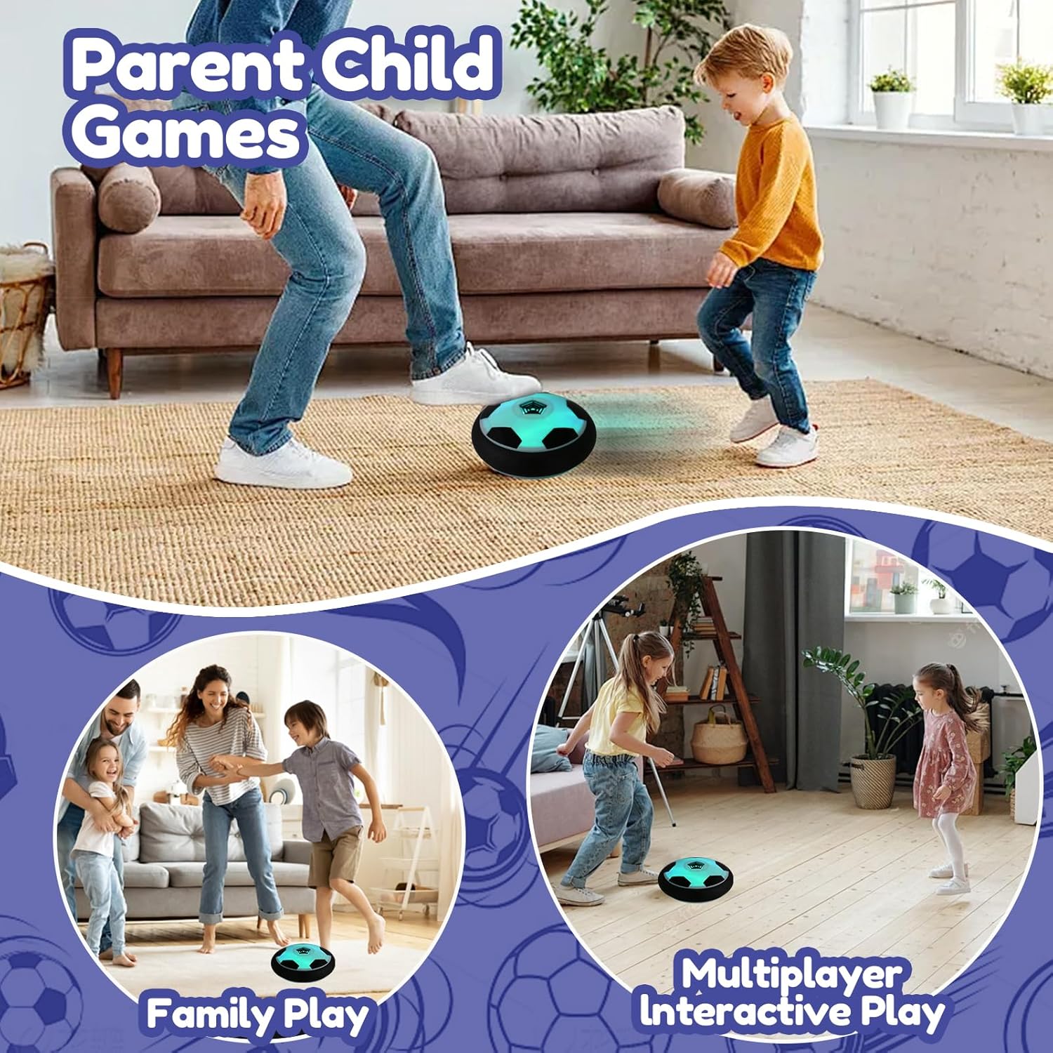 Indoor Hover Football - Kick, Glide, Score Indoors
