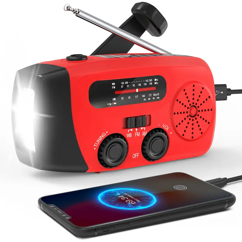 Emergency Solar & Hand Crank Charger – Power Anywhere
