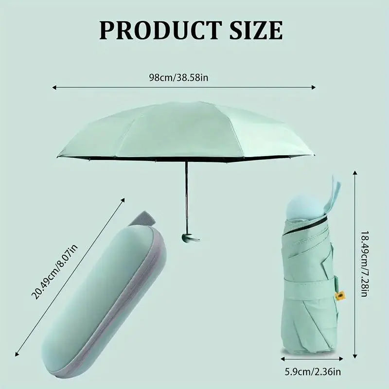 Mini Capsule Umbrella – UV & Rain Ready