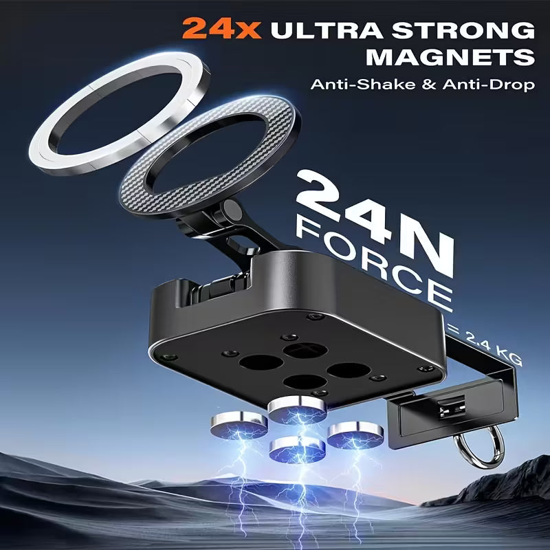 3-In-1 Magnetic Phone Stand – Gym, Travel & Workout Ready