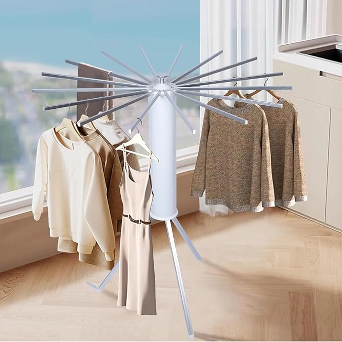 Strong tripod base with foldable design ensures stability during use and compact storage after.