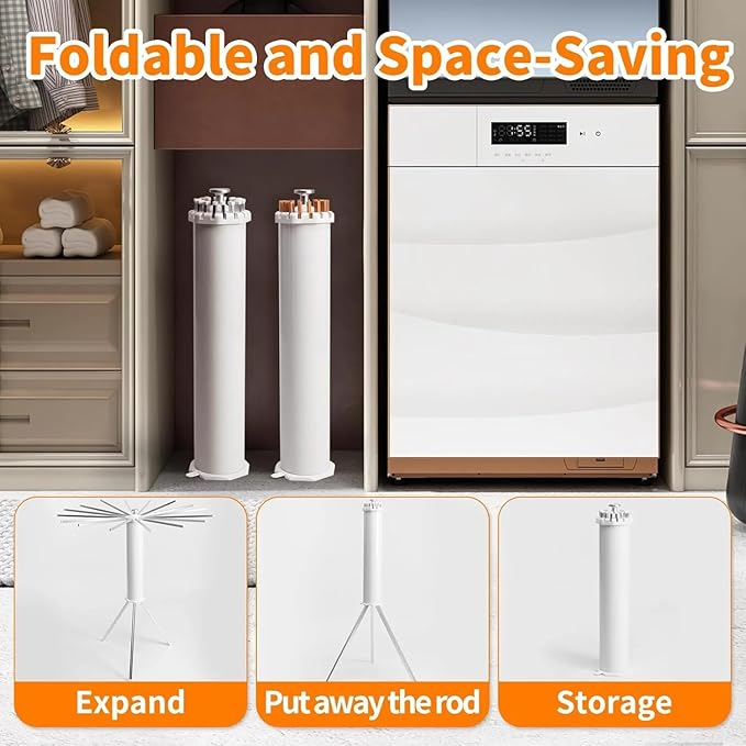 Multifunctional Foldable Outdoor Clothes Drying Stand