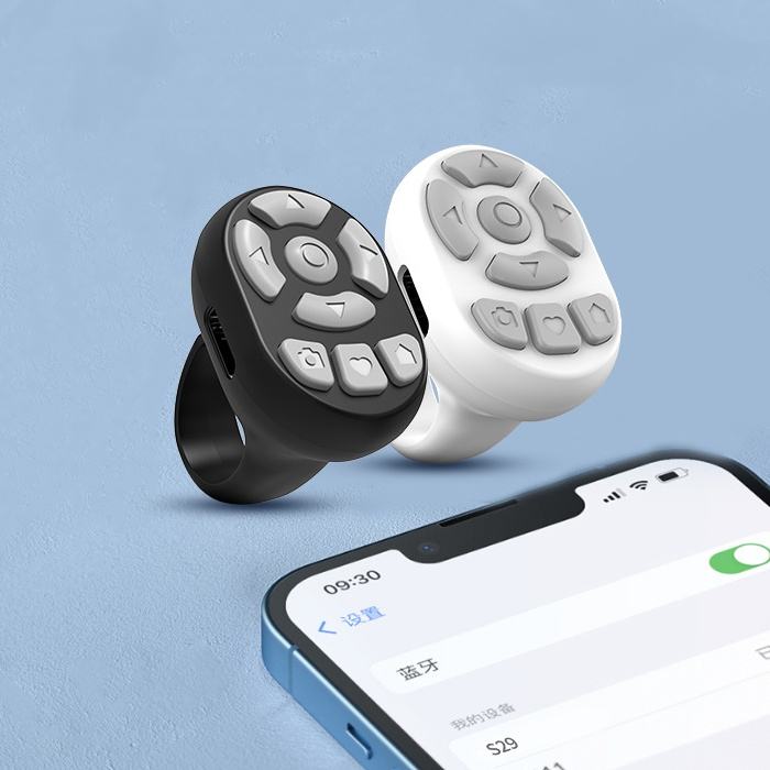 Wireless Bluetooth Camera Shutter Remote – TikTok & Selfie Control Ring