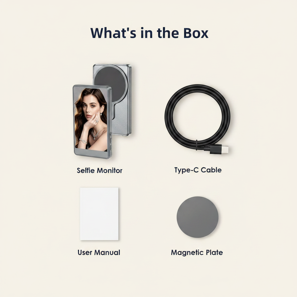Magnetic Selfie Monitor – See Yourself While You Shoot