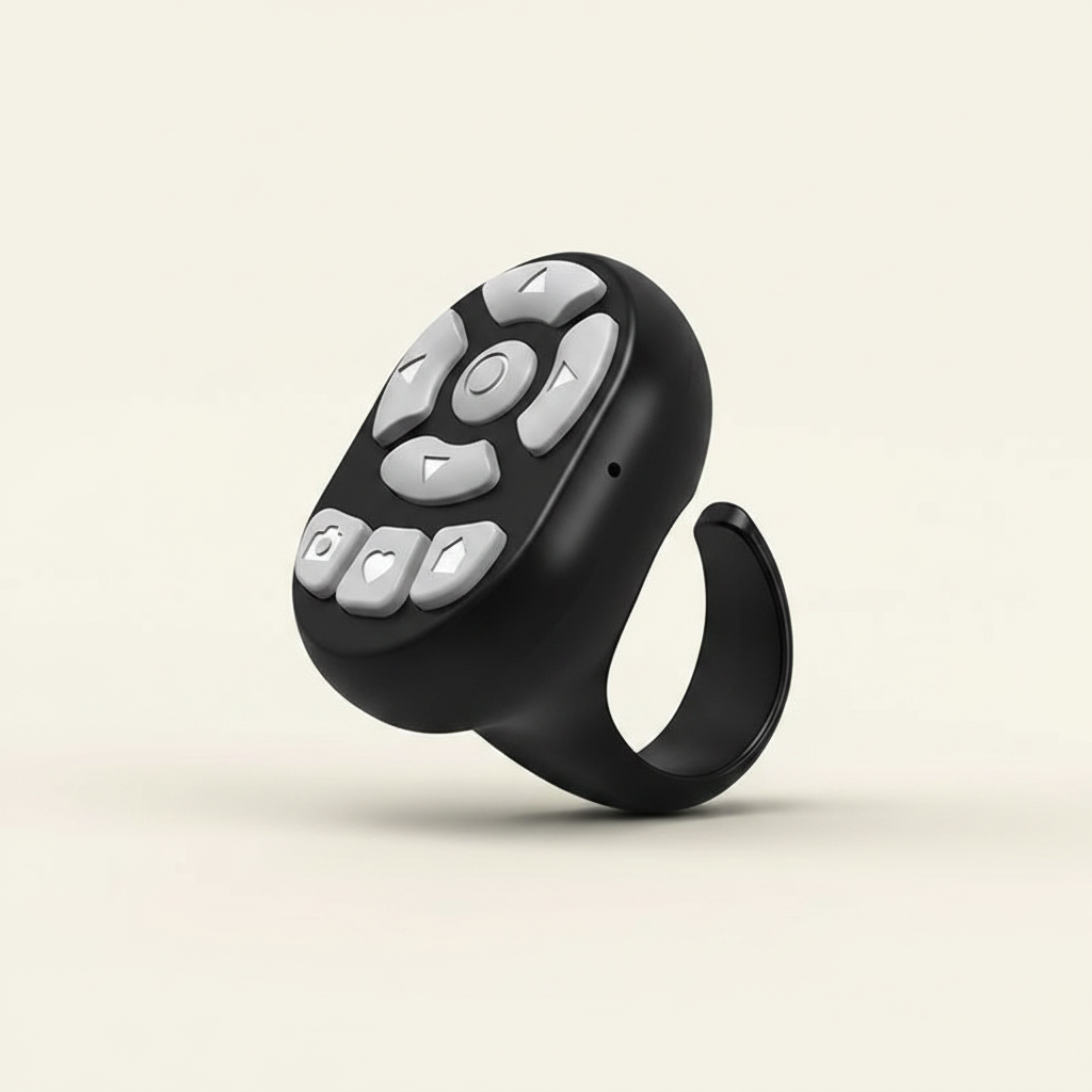 Wireless Bluetooth Camera Shutter Remote – TikTok & Selfie Control Ring
