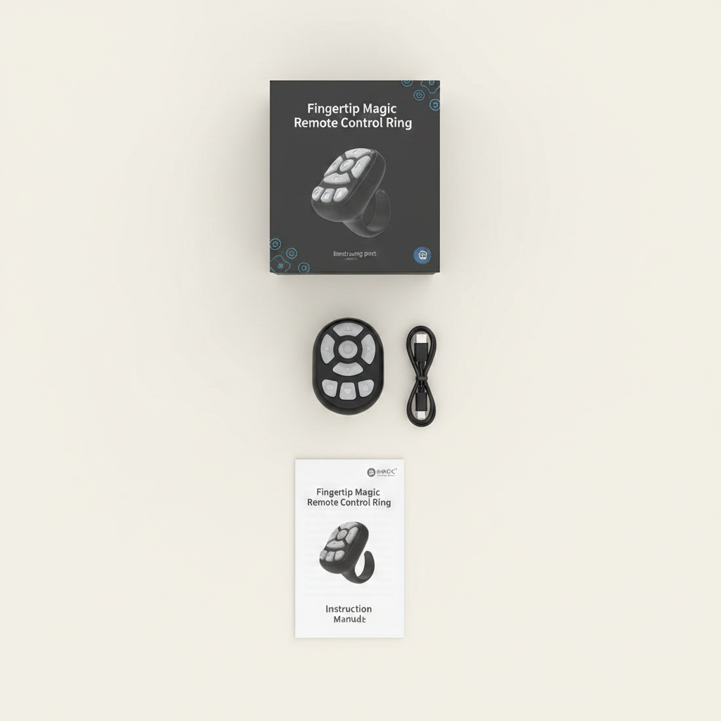 Wireless Bluetooth Camera Shutter Remote – TikTok & Selfie Control Ring
