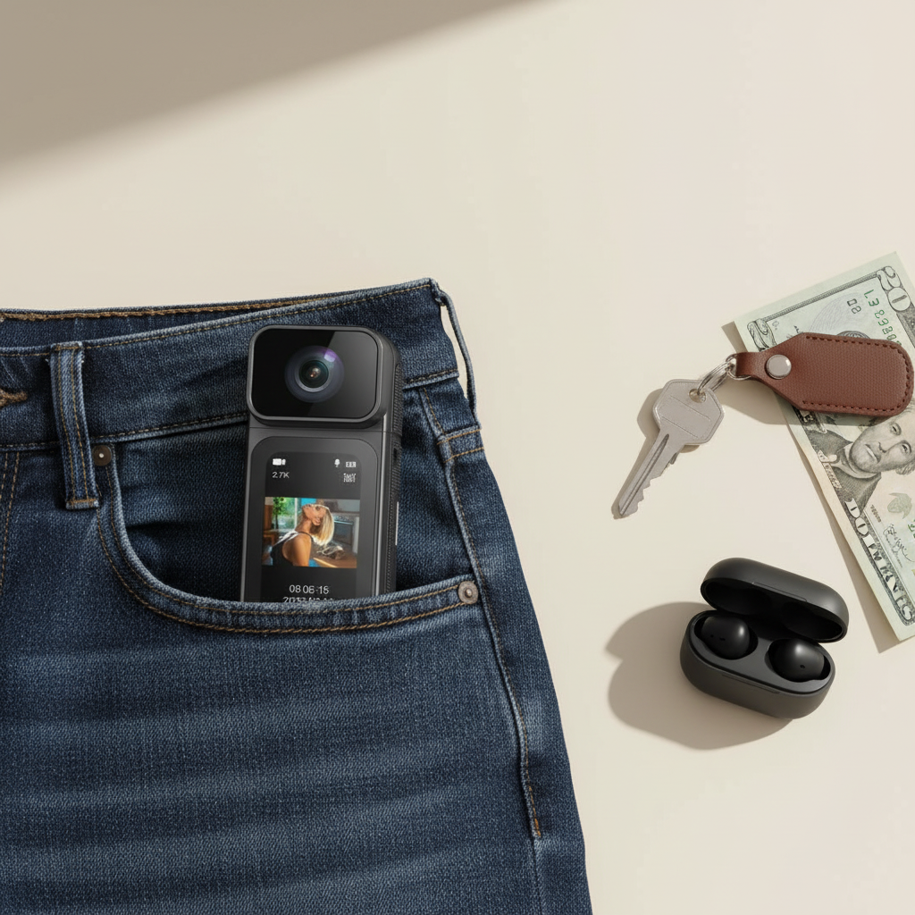2.7K Thumb Action Camera – Wearable POV in a Snap